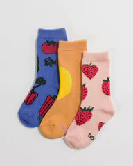 Kids Crew Socks Set Of 3
