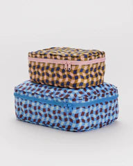 Packing Cube Set ( Wavy Gingham )