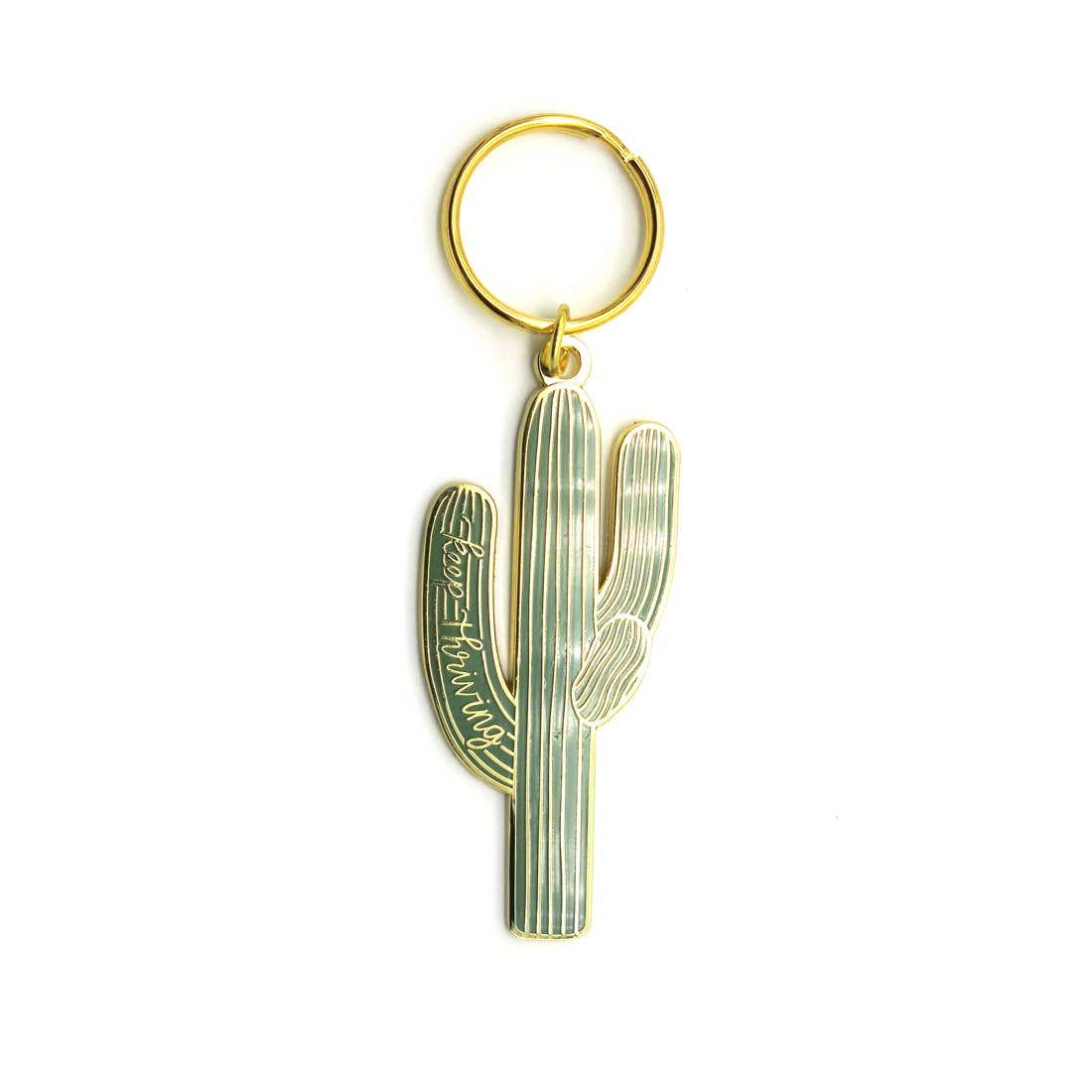 Keep Thriving Saguaro Cactus Keychain
