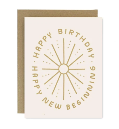 Birthday New Beginning Card
