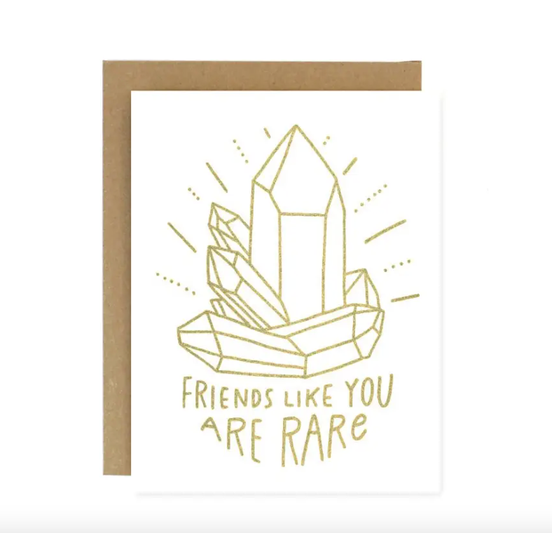 Friends Like You Crystal Card
