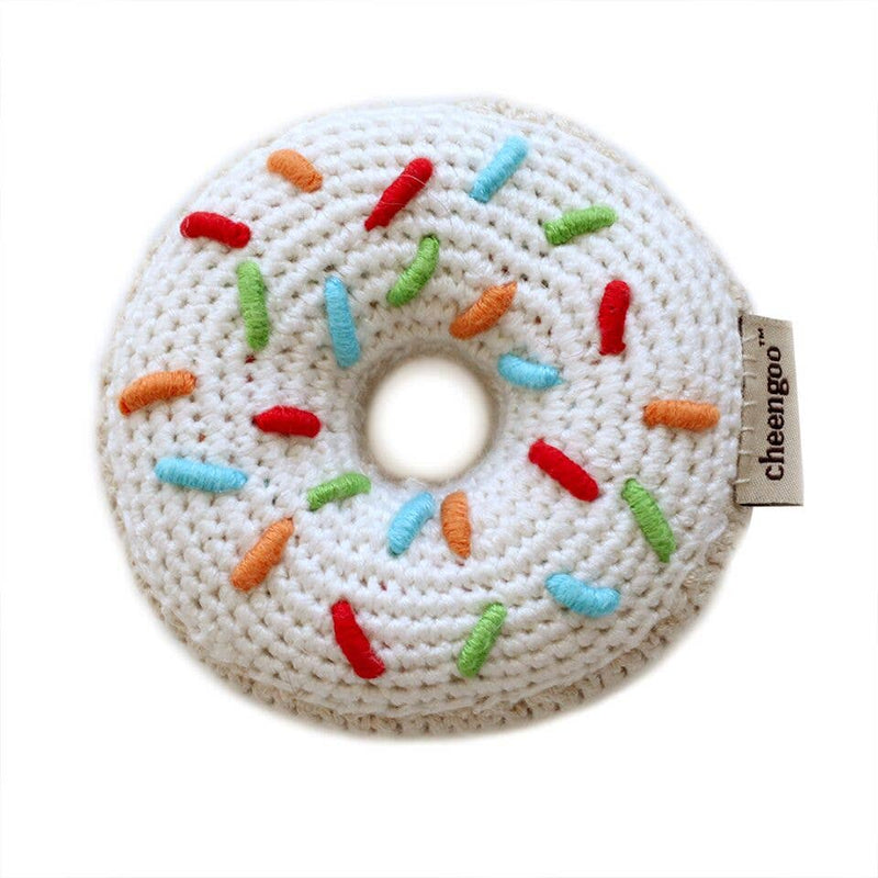 Donut Rattle - White