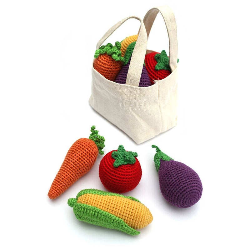 Crocheted Veggies Rattle - Set of 4