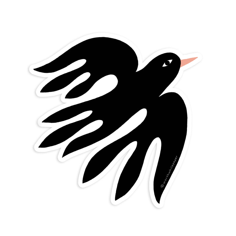 Black Bird  Sticker