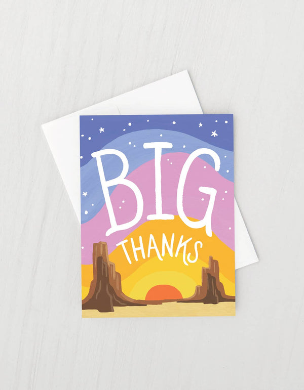 Big Thanks Card - Boxed Set of 8