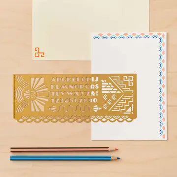 Art Deco Design Stencil, Journaling & Holiday Craft