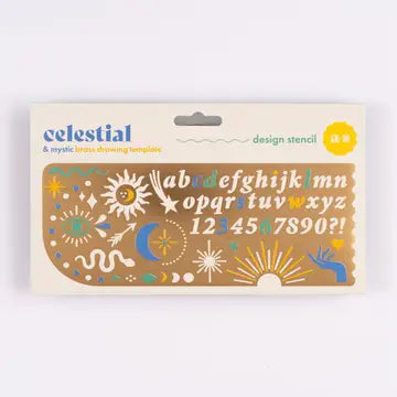 Celestial Design Stencil, Journaling & Holiday Craft