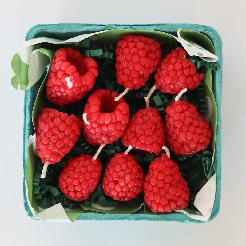 Raspberry Birthday Candles 10