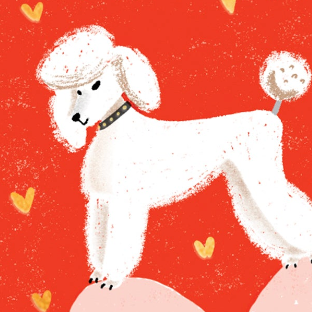 PUPPY LOVE -  Valentine's Notecard