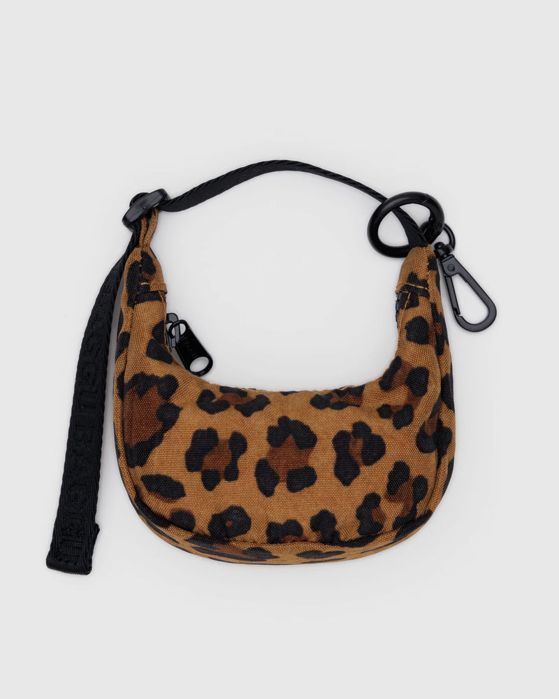 Crescent Bag Charm  Leopard