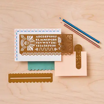 Art Deco Design Stencil, Journaling & Holiday Craft