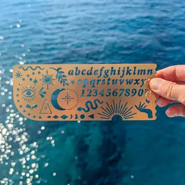 Celestial Design Stencil, Journaling & Holiday Craft