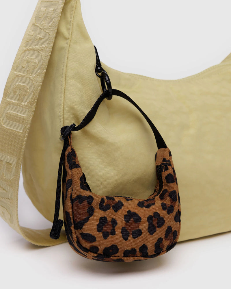 Crescent Bag Charm  Leopard