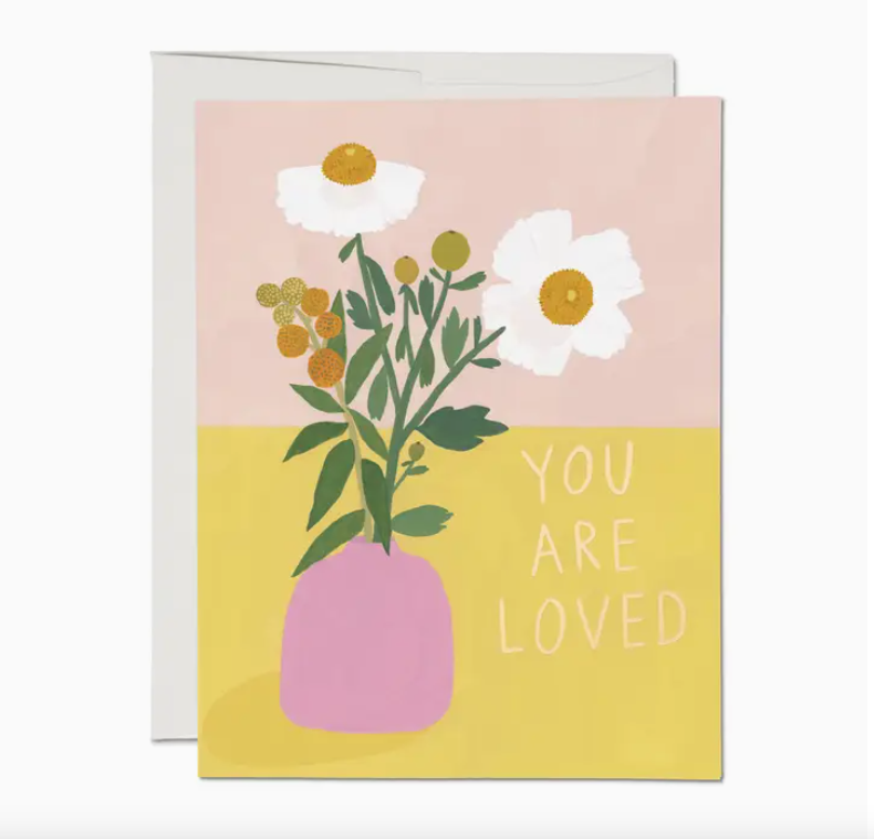 You Are Loved Card Red Cap