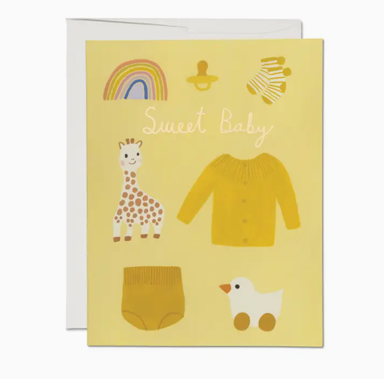 Sweet Baby Card Red Cap