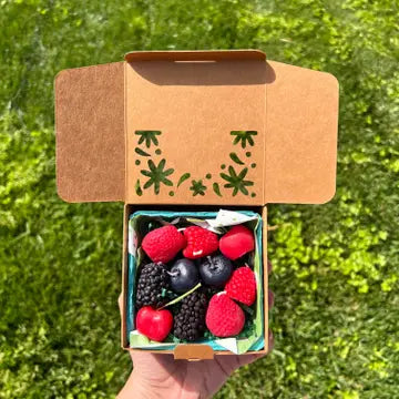 Mixed Berry Beeswax Birthday Candles