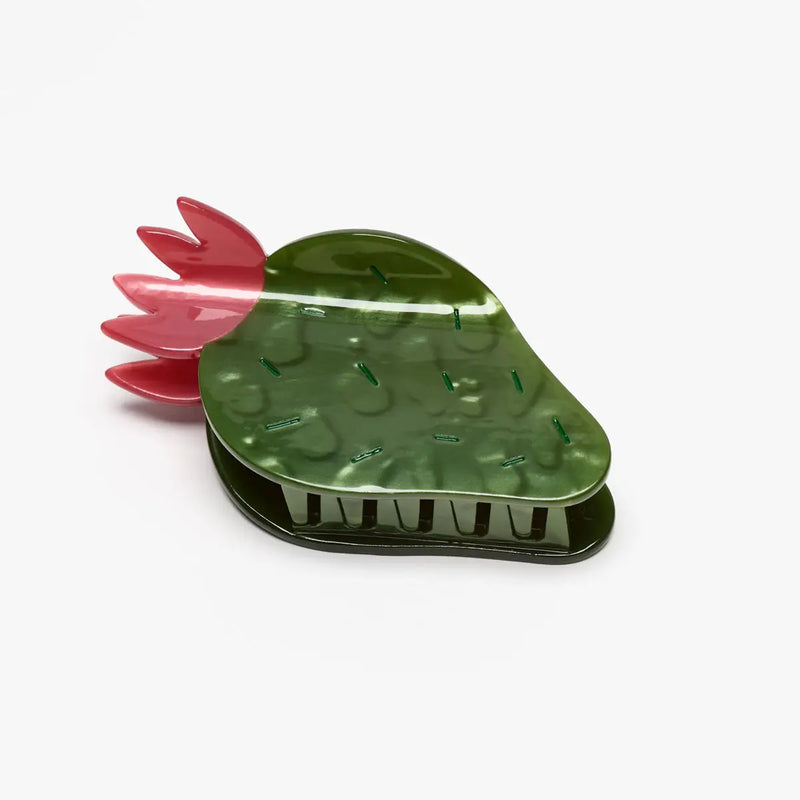Nopal Succulent Cactus Flowerwomen's Acetate Hair Claw Clip