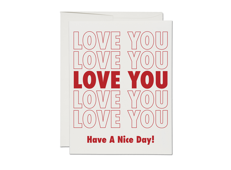 Grocery Bag love greeting card