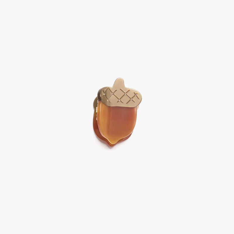 Acorn Mini Hair Claw Clip Cellulose Acetate Fall Accessory