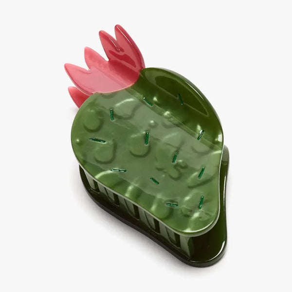 Nopal Succulent Cactus Flowerwomen's Acetate Hair Claw Clip