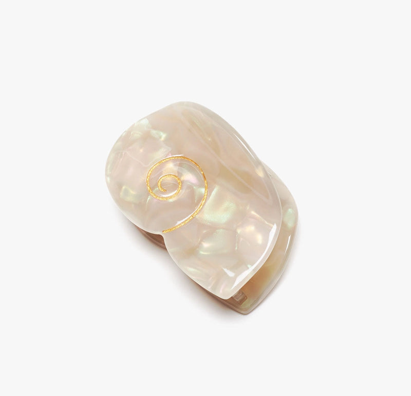 Siren Sea Shell Opal Acetate Mini Hair Claw For A Mermaid