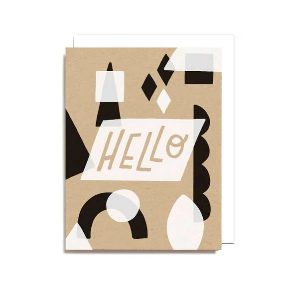 Hello Geometric Card