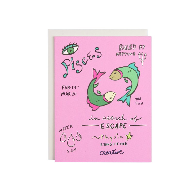 Astrology Collection Pisces Card