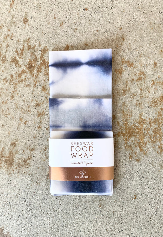 Beeswax Food Wraps 3 Pack- Shibori