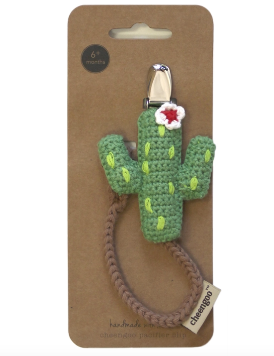 Cactus Pacifier Clip