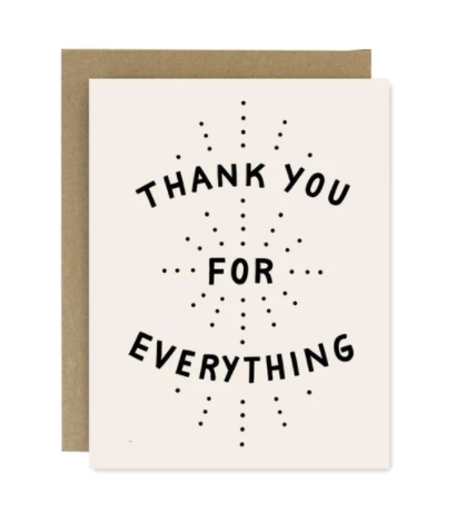 Thank You For Everything Cards set of 6