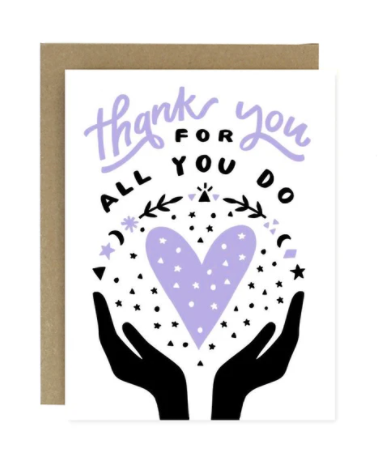 thank you for all you do card