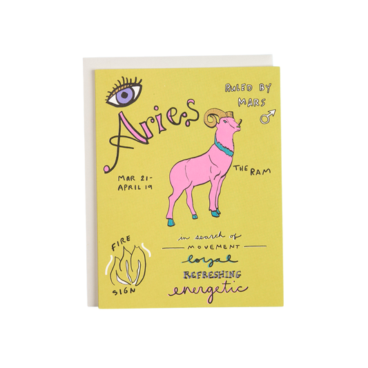 Astrology Collection Aries Card