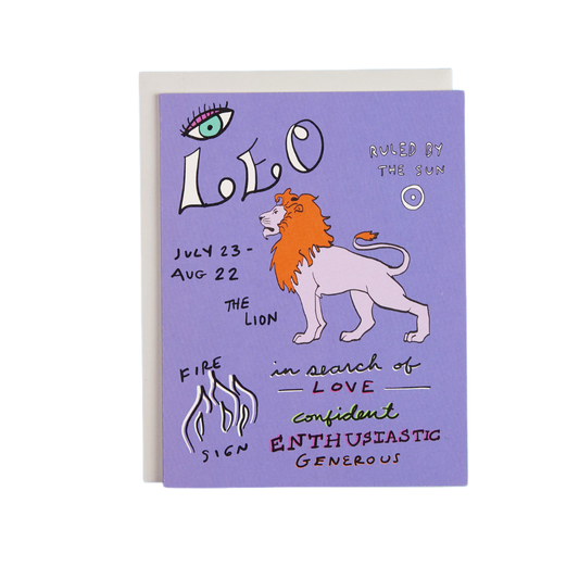 Astrology Collection Leo Card